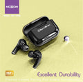 MOXOM MX-TW36 Wireless Bluetooth Earbuds with Charging Case, Hi-Fi Bass Stereo Sound, Black TWS Earphones