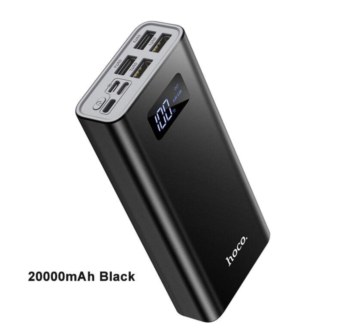 HOCO 20000mAh Power Bank – Digital LED Display, Multiple USB Ports & Fast Charging