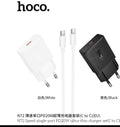 HOCO N72 20W USB-C PD Fast Charger with Type-C to Type-C Cable – EU Plug